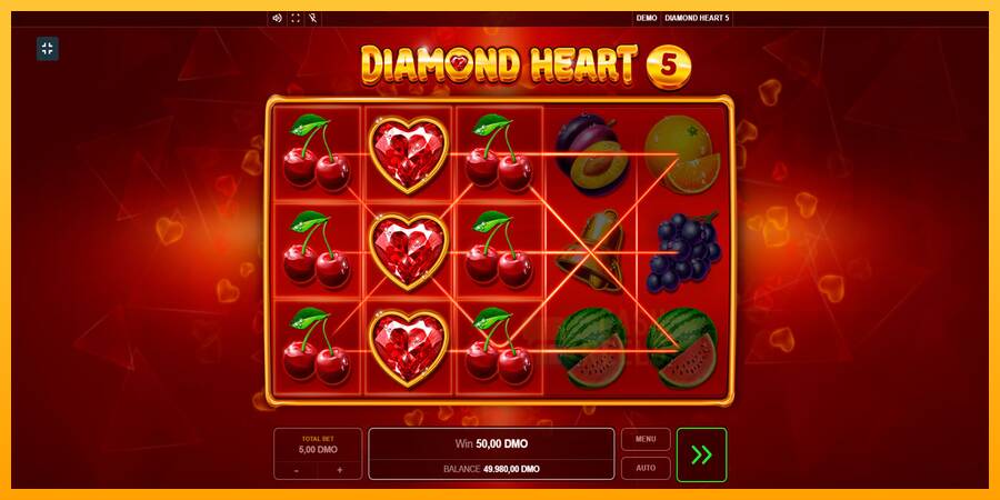 Diamond Heart 5 macchina da gioco per soldi, immagine 4