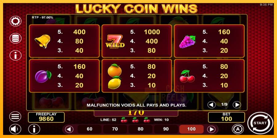 Lucky Coin Wins macchina da gioco per soldi, immagine 4