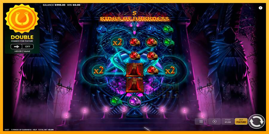 5 Rings of Darkness macchina da gioco per soldi, immagine 2