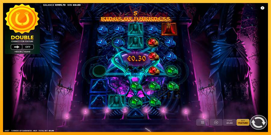 5 Rings of Darkness macchina da gioco per soldi, immagine 3