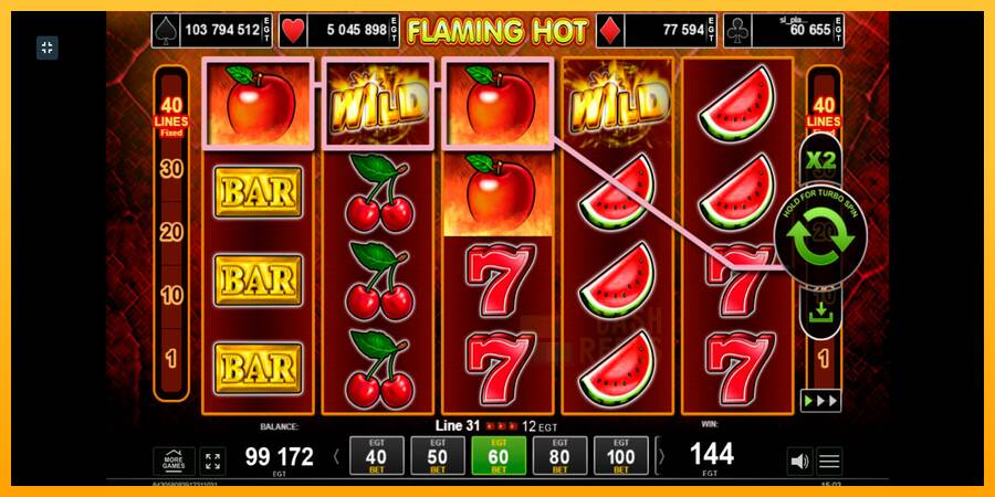 Flaming Hot macchina da gioco per soldi, immagine 7