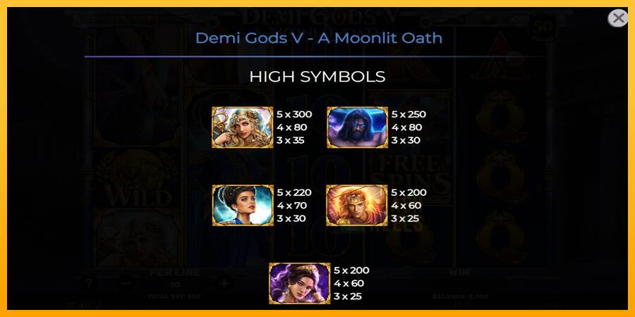 Demi Gods V – A Moonlit Oath macchina da gioco per soldi, immagine 6