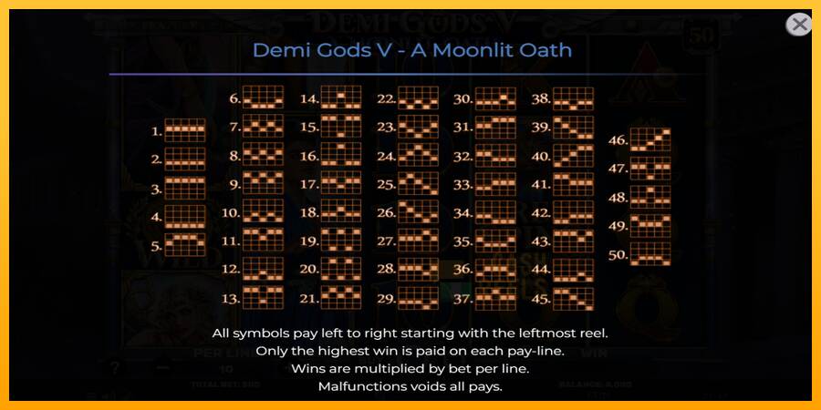 Demi Gods V – A Moonlit Oath macchina da gioco per soldi, immagine 7