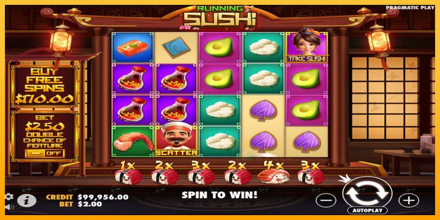 Running Sushi macchina da gioco per soldi, immagine 2