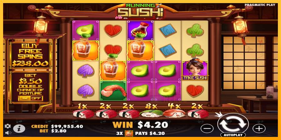 Running Sushi macchina da gioco per soldi, immagine 3