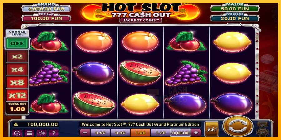 Hot Slot: 777 Cash Out Grand Platinum Edition macchina da gioco per soldi, immagine 1