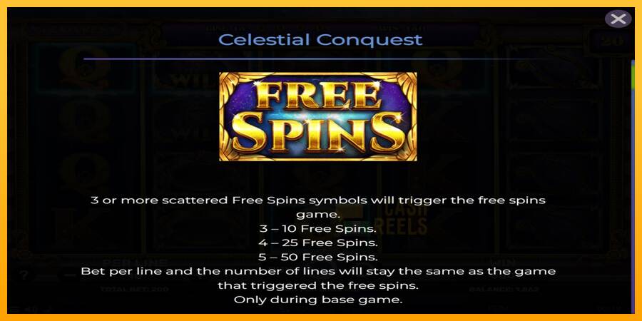 Celestial Conquest macchina da gioco per soldi, immagine 4