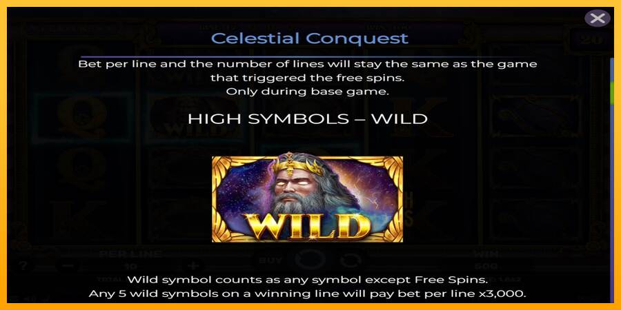 Celestial Conquest macchina da gioco per soldi, immagine 5