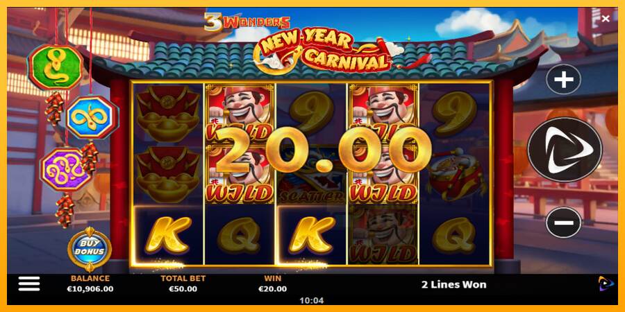 3 Wonders New Year Carnival macchina da gioco per soldi, immagine 4