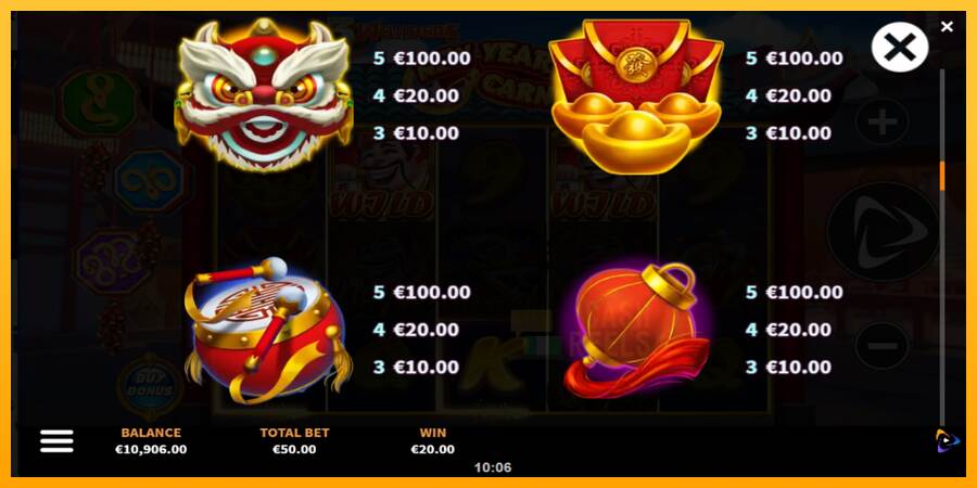 3 Wonders New Year Carnival macchina da gioco per soldi, immagine 6