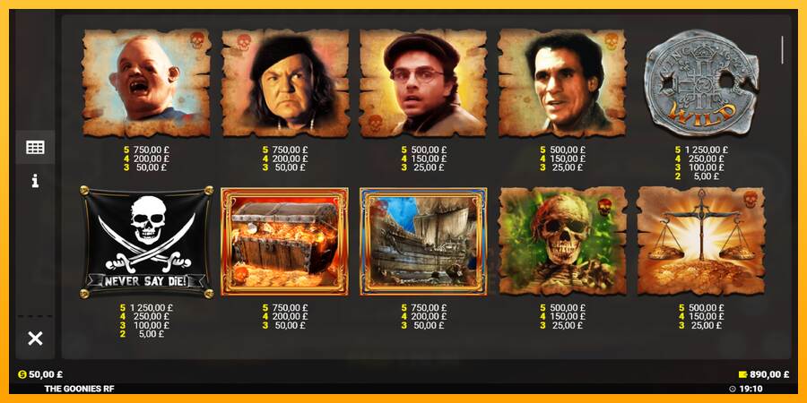 The Goonies Deluxe Rapid Fire Jackpots macchina da gioco per soldi, immagine 5