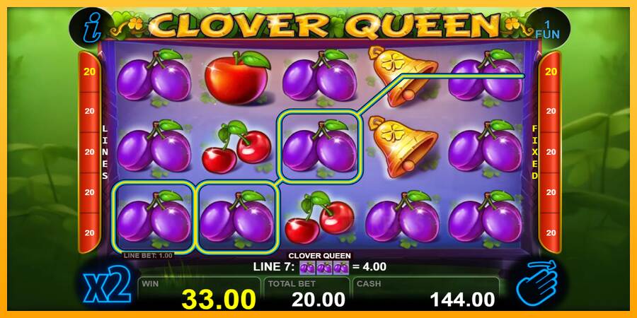 Clover Queen macchina da gioco per soldi, immagine 4