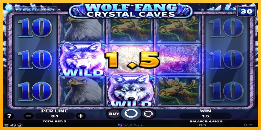 Wolf Fang - Crystal Caves macchina da gioco per soldi, immagine 3