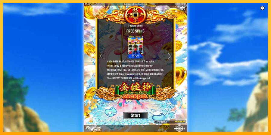 Dreams of Gold Jackpot macchina da gioco per soldi, immagine 1