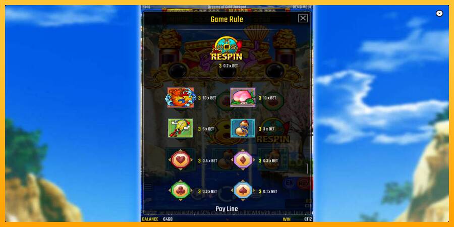 Dreams of Gold Jackpot macchina da gioco per soldi, immagine 6