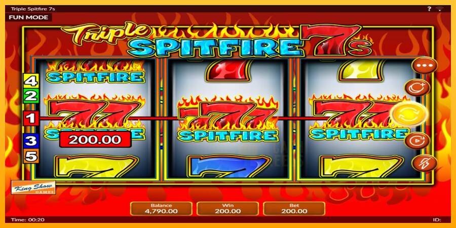 Triple 777 Spitfire macchina da gioco per soldi, immagine 3