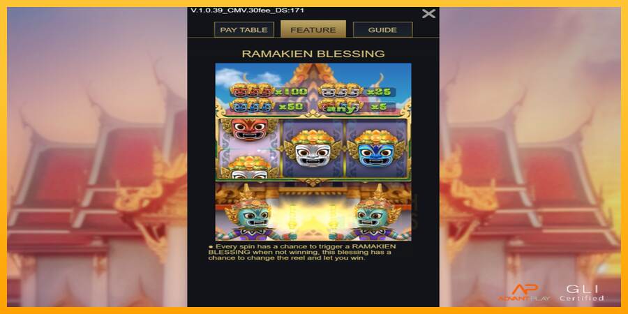 Ramakien Blessing macchina da gioco per soldi, immagine 4