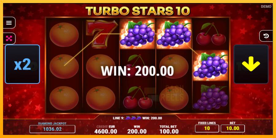 Turbo Stars 10 macchina da gioco per soldi, immagine 3