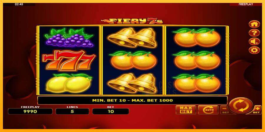 Fiery 7s macchina da gioco per soldi, immagine 2