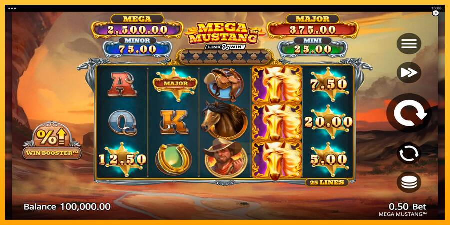 Mega Mustang macchina da gioco per soldi, immagine 1