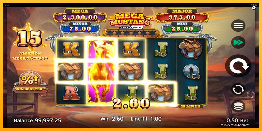 Mega Mustang macchina da gioco per soldi, immagine 4