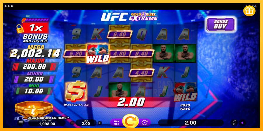 UFC Gold Blitz Extreme macchina da gioco per soldi, immagine 2