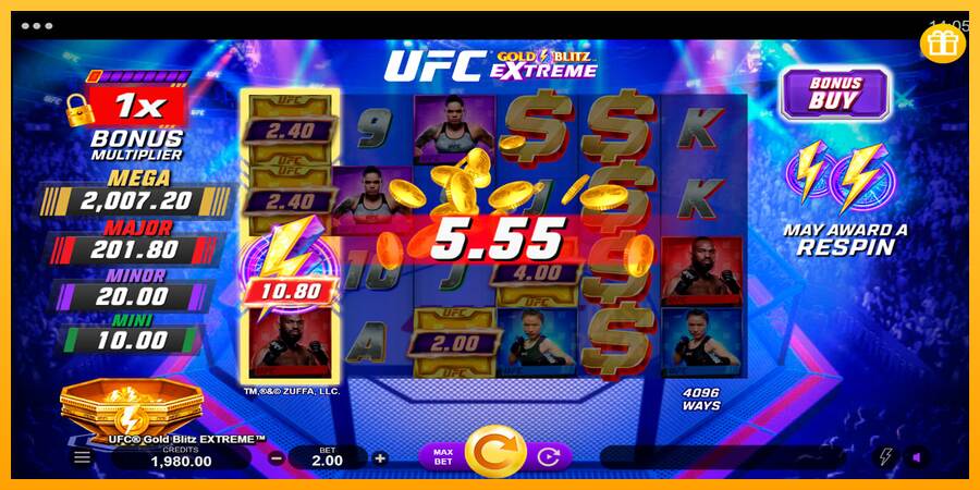 UFC Gold Blitz Extreme macchina da gioco per soldi, immagine 4