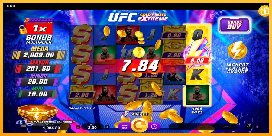 UFC Gold Blitz Extreme macchina da gioco per soldi, immagine 5