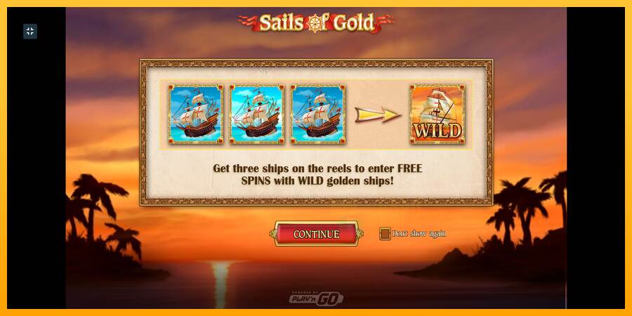 Sails of Gold macchina da gioco per soldi, immagine 1