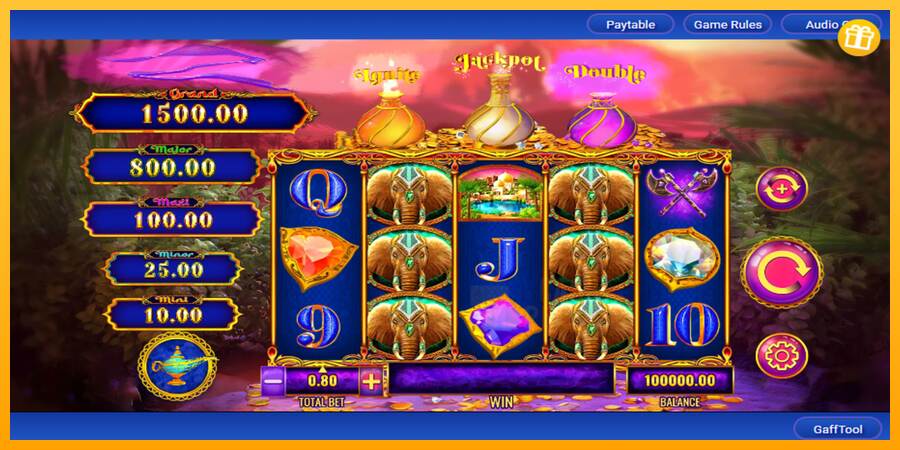 Mystery of the Lamp Treasure Oasis macchina da gioco per soldi, immagine 2