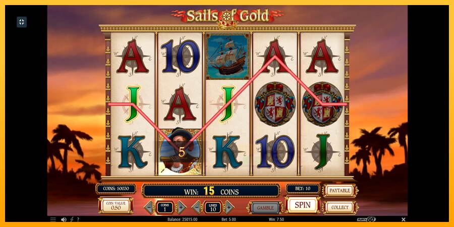 Sails of Gold macchina da gioco per soldi, immagine 6