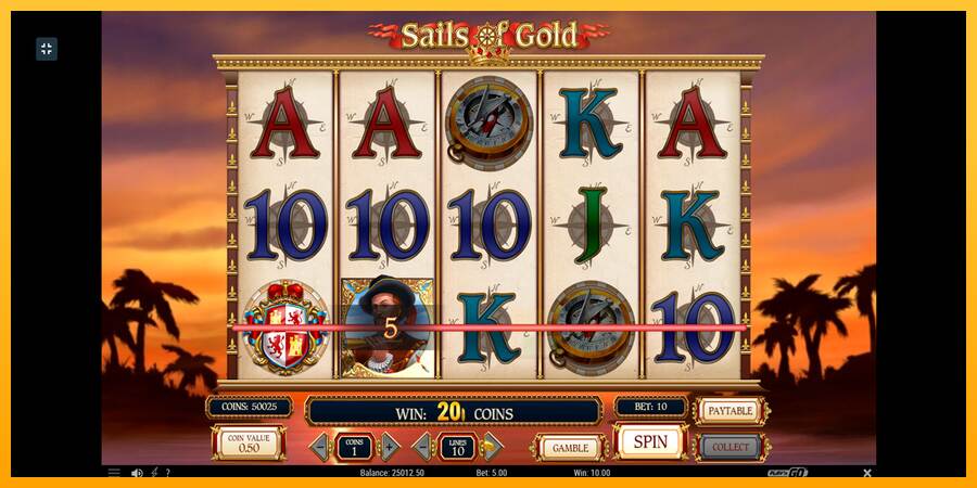 Sails of Gold macchina da gioco per soldi, immagine 8