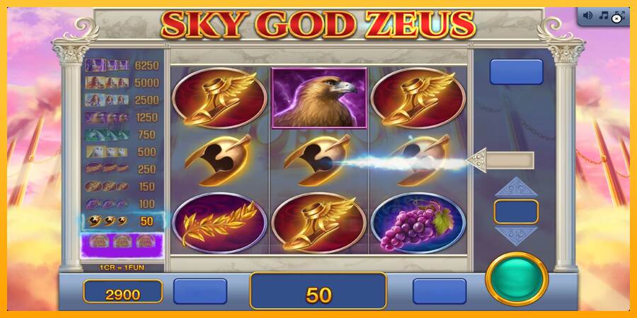 Sky God Zeus 3x3 macchina da gioco per soldi, immagine 4