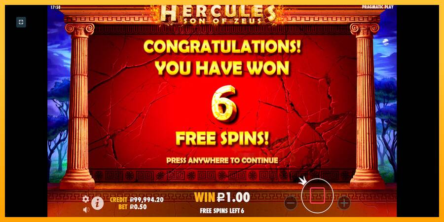 Hercules Son of Zeus macchina da gioco per soldi, immagine 9