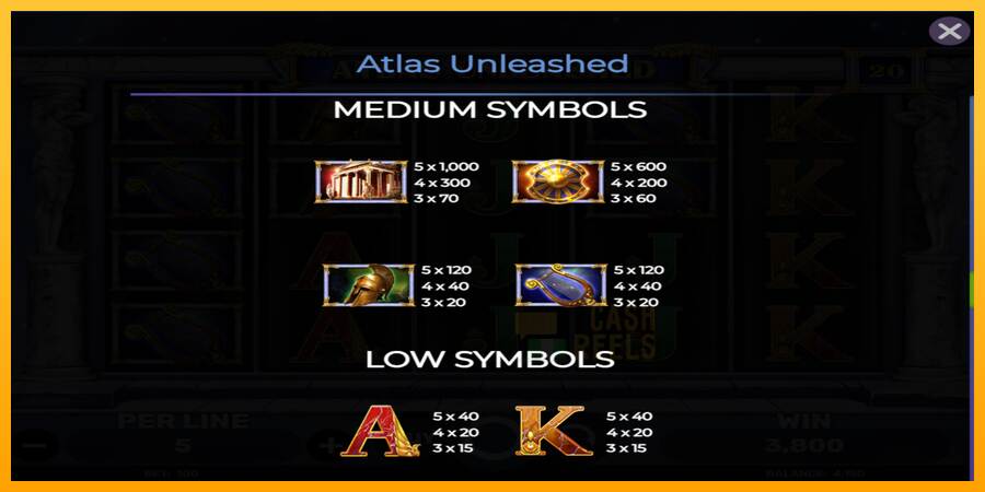 Atlas Unleashed macchina da gioco per soldi, immagine 6