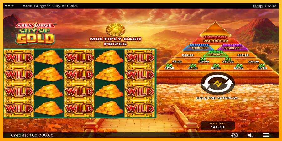 Area Surge City of Gold macchina da gioco per soldi, immagine 2