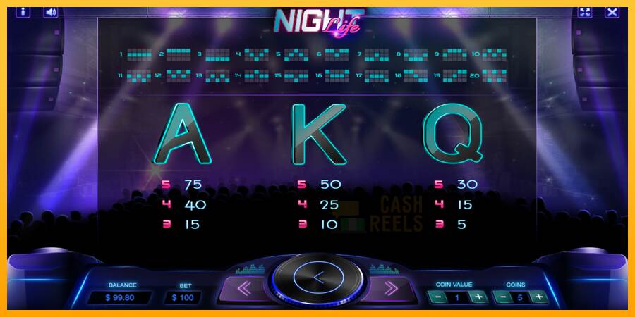 Night Life macchina da gioco per soldi, immagine 4