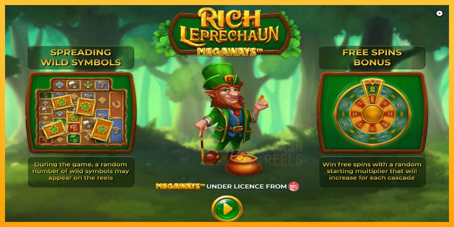 Rich Leprechaun Megaways macchina da gioco per soldi, immagine 1