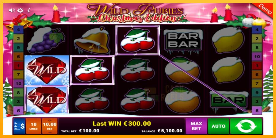 Wild Rubies Сhristmas Edition macchina da gioco per soldi, immagine 3