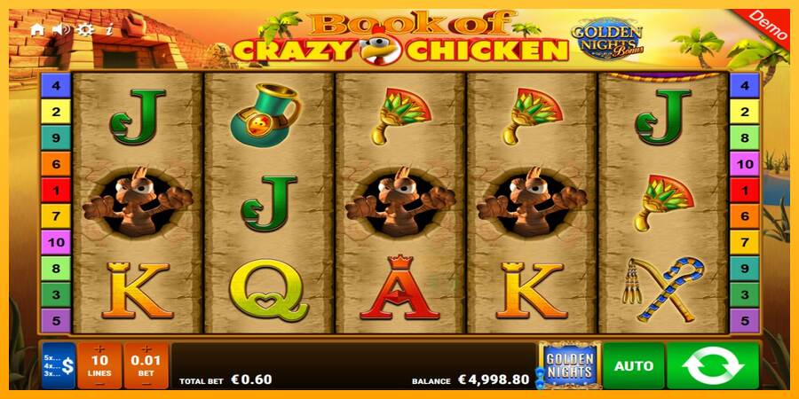 Book of Crazy Chicken Golden Nights macchina da gioco per soldi, immagine 2