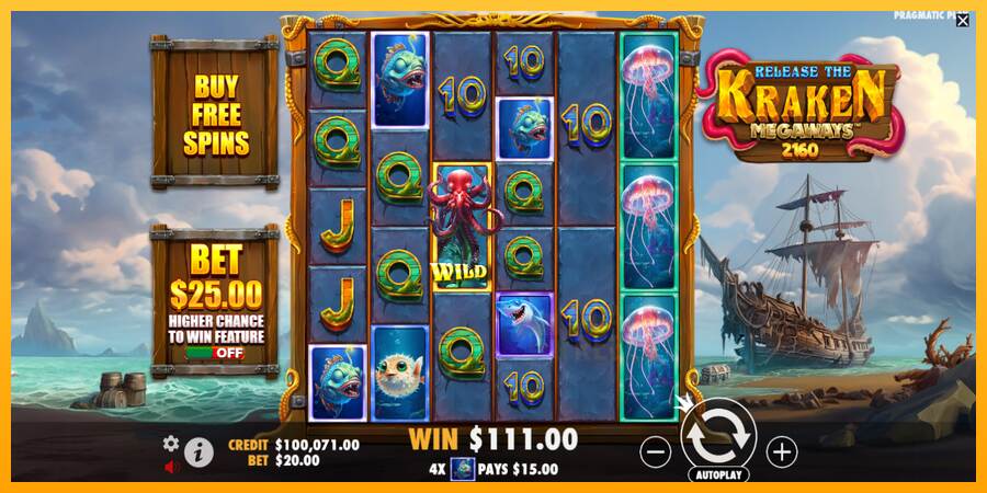 Release the Kraken Megaways macchina da gioco per soldi, immagine 3