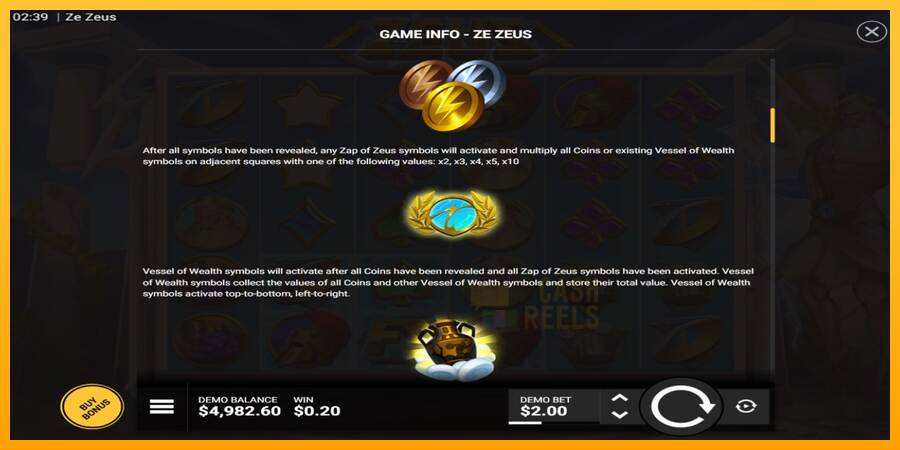 Ze Zeus macchina da gioco per soldi, immagine 5