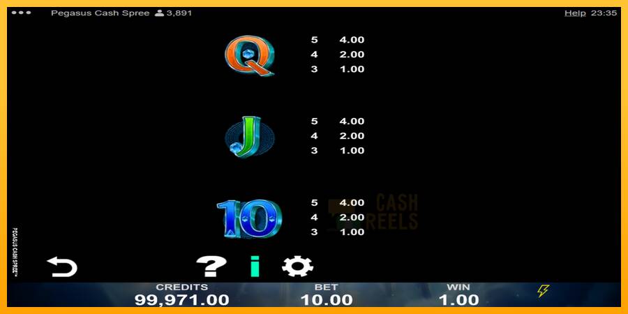 Pegasus Cash Spree macchina da gioco per soldi, immagine 6