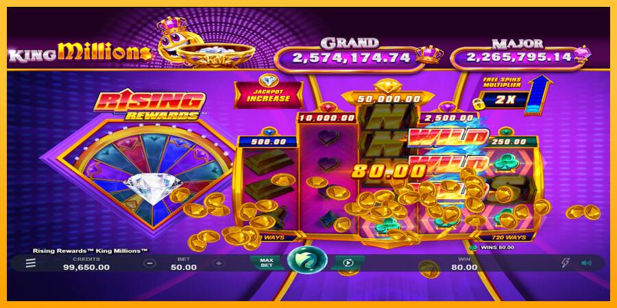 Rising Rewards King Millions macchina da gioco per soldi, immagine 2