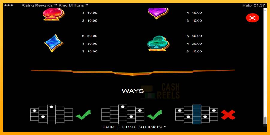 Rising Rewards King Millions macchina da gioco per soldi, immagine 6