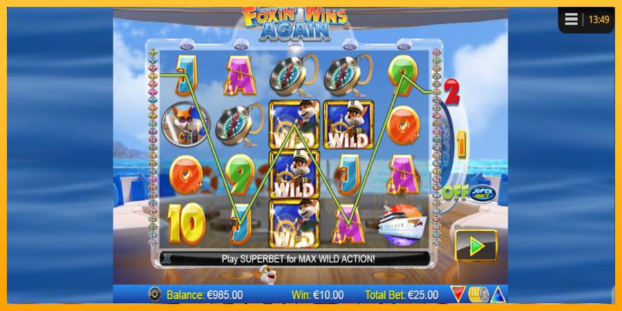 Foxin Wins Again macchina da gioco per soldi, immagine 2