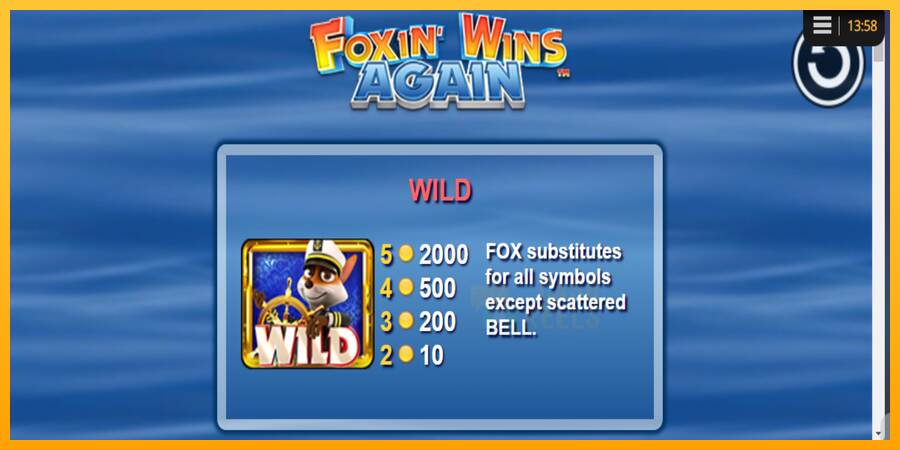 Foxin Wins Again macchina da gioco per soldi, immagine 5