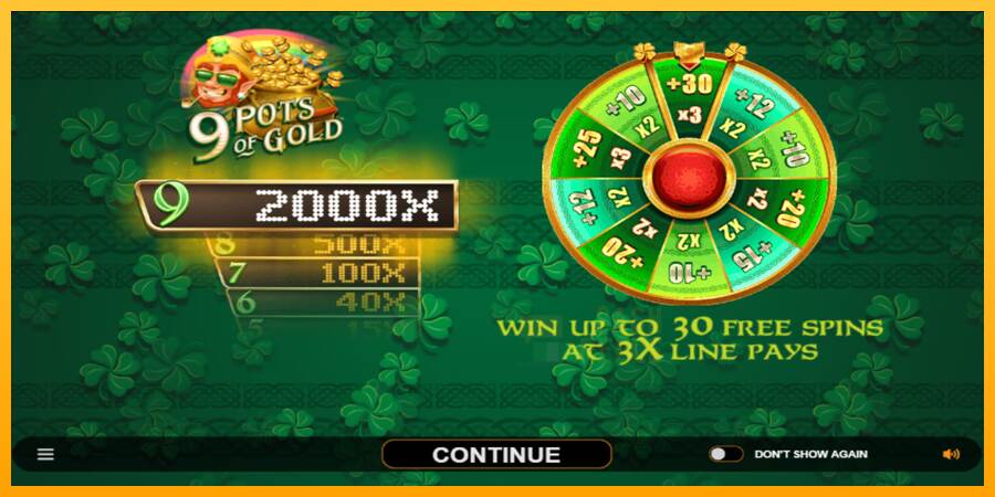 9 Pots of Gold Land & Win macchina da gioco per soldi, immagine 1