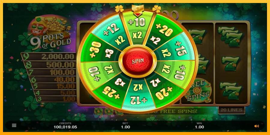 9 Pots of Gold Land & Win macchina da gioco per soldi, immagine 4