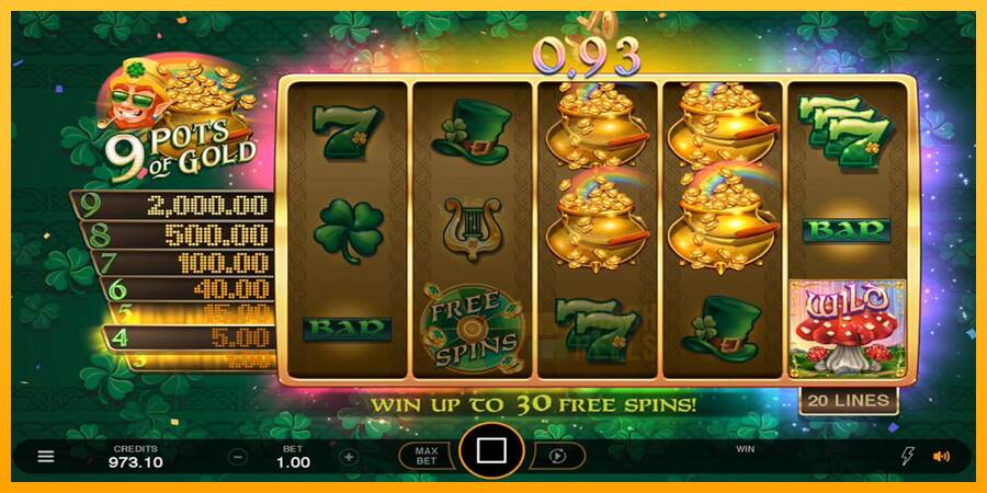 9 Pots of Gold Land & Win macchina da gioco per soldi, immagine 6